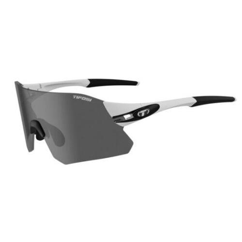 Tifosi Rail Sunglasses All Rimless Design White/Black - Smoke, AC Red, Clear