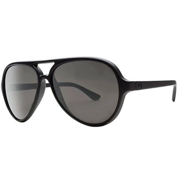 Electric Elsinore Sunglasses Matte Black with Silver Polarized Lens