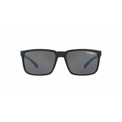 Arnette Men`s AN4251 Stripe Rectangular Sunglasses Matte Black/grey