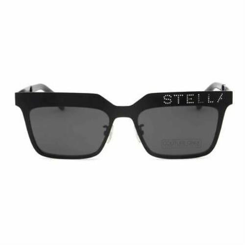 Stella Mccartney Women Sunglasses Black Square Gray Non-polarized Lens