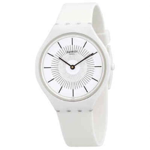 Swatch Skinpure White Silicone Rubber Watch SVOW100