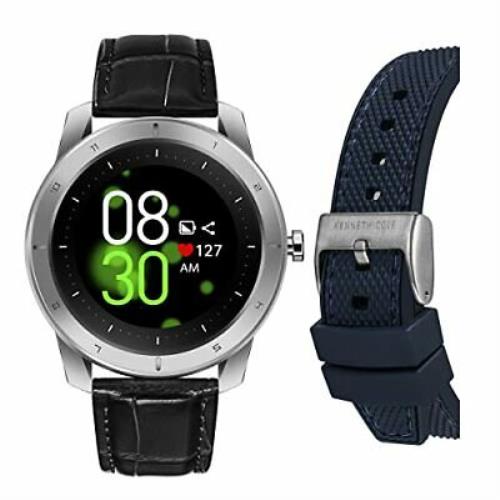 Kenneth Cole York Wellness Watch Smartwatch Gift Set Silver Case Model