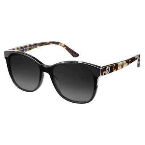Juicy Couture JU593S 0807 Square Black Grey Shaded 56 mm Women`s Sunglasses