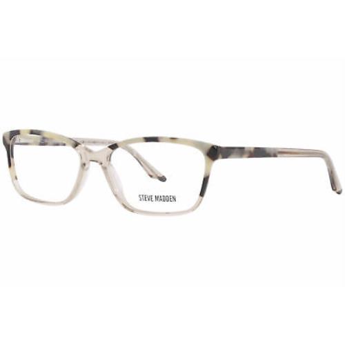 Steve Madden Carmmen Eyeglasses Frame Women`s Smoke Tortoise Full Rim 54mm