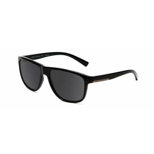 Armani Exchange AX4052S Retro Full Rim Sunglasses in Gloss Black/smoke Grey 58mm