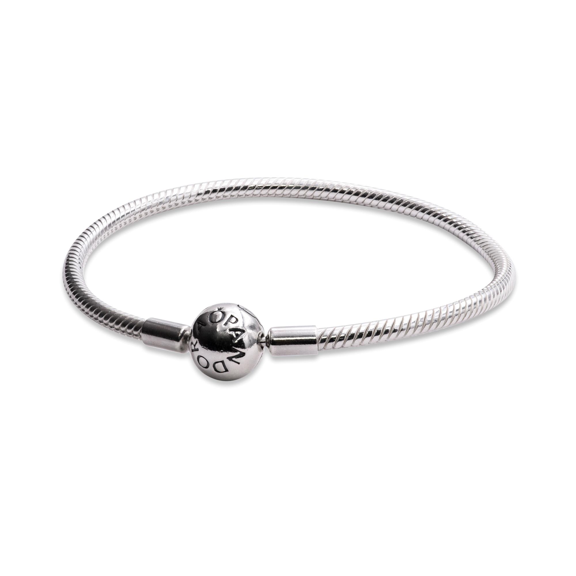 Pandora Smooth Silver Clasp Bracelet - 590728-16