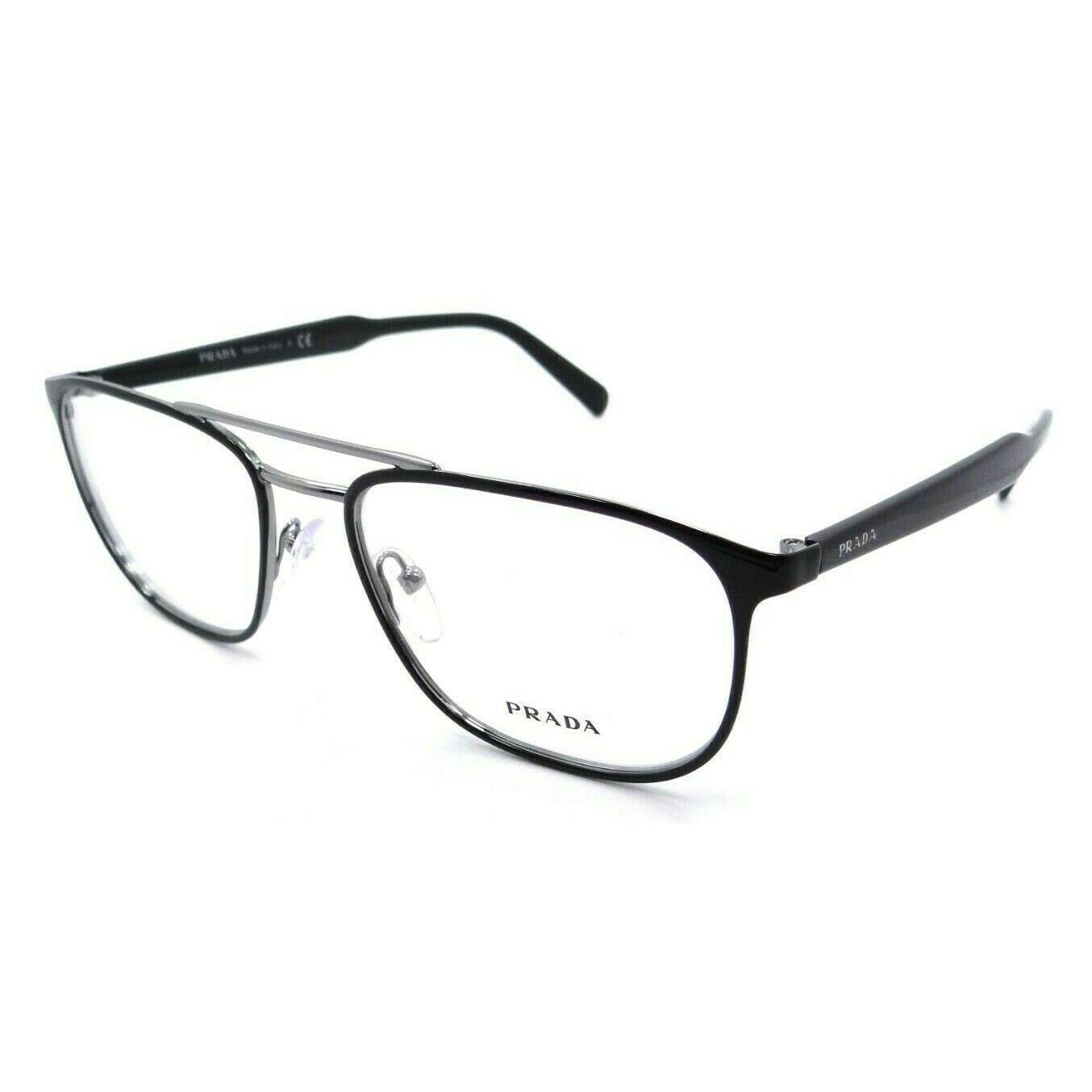 Prada Eyeglasses Frames Pr 54xv Ydc 1o1 54 18 145 Top Black On Gunmetal