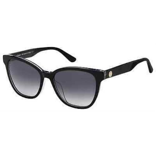 Juicy Couture JU603S 0807 Rectangle Black Grey Shaded 54 mm Women`s Sunglasses