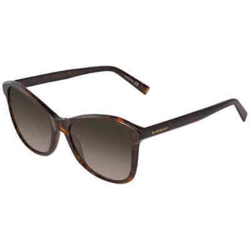 Givenchy Brown Gradient Cat Eye Ladies Sunglasses GV 7198/S 0086 56