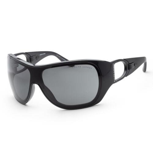 Ralph Lauren Women`s RL8189Q-500187-0 Fashion 34mm Shiny Black Sunglasses
