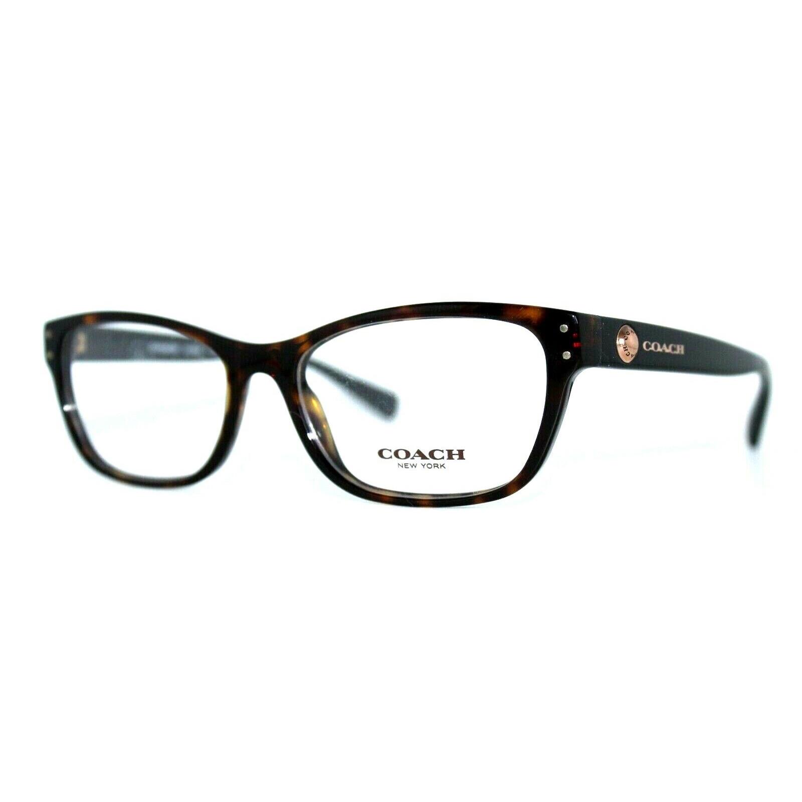 Coach HC 6082 5244 Dark Tortoise Eyeglasses Frames 53-17-135MM