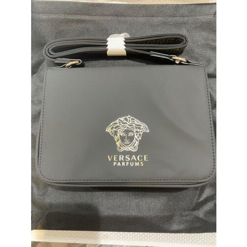 Versace Parfums Over The Shoulder Bag Medusa Logo Showing