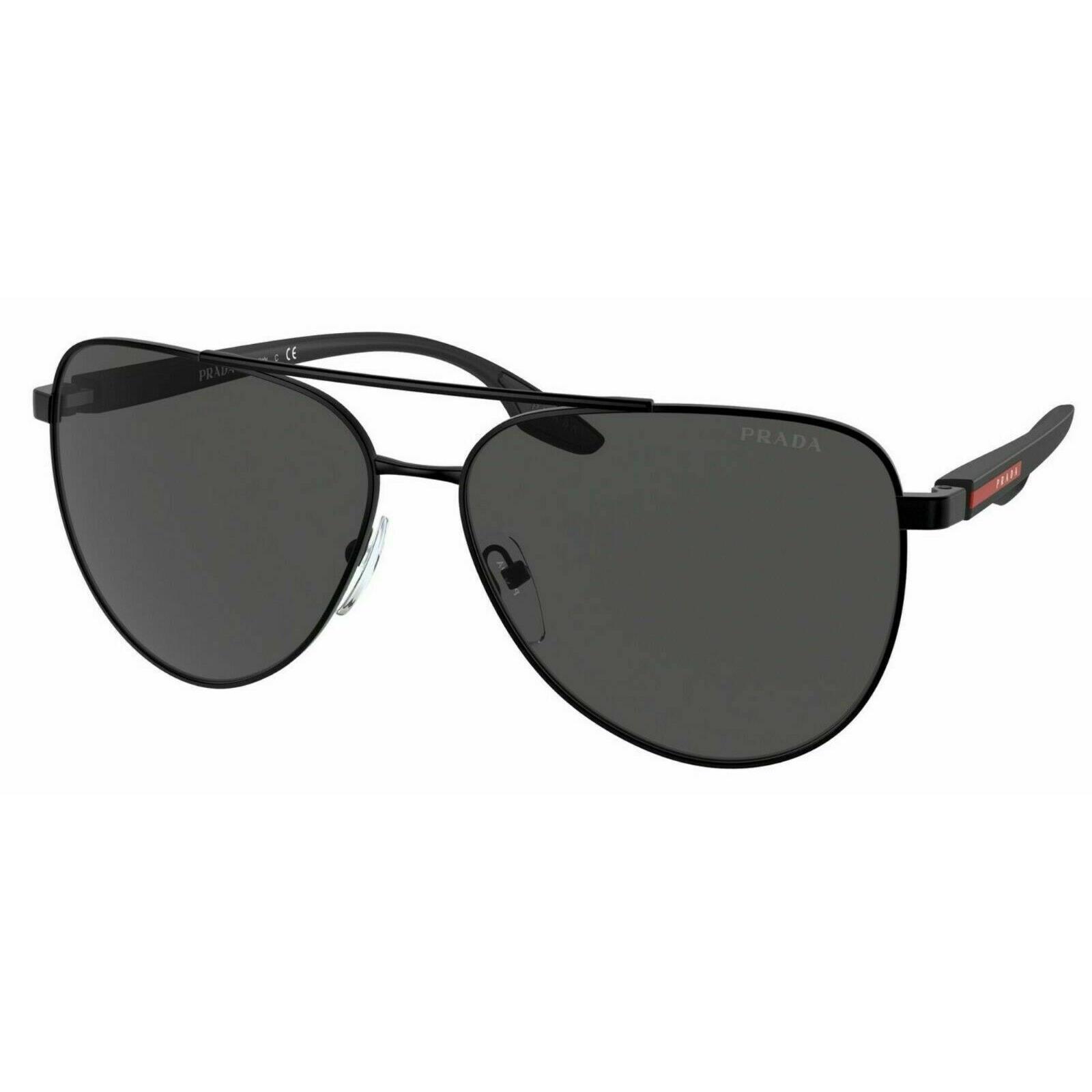 Prada Sport PS 52WS 1BO-06F Matte Black / Dark Grey Gradient Sunglasses PS 52WS
