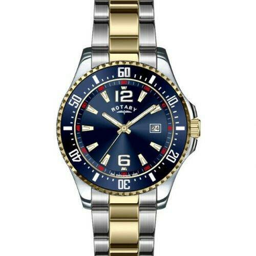 Rotary Men`s GB00026-05 Timepieces Classic Silver-tone/goldtone Bracelet Watch