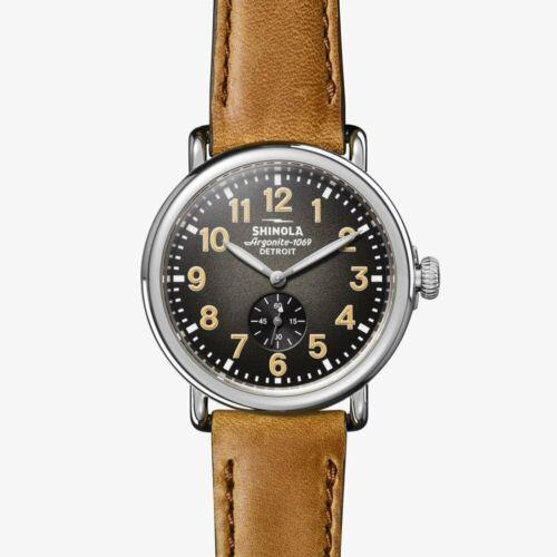 Shinola Runwell 41MM Brown Leather Strap Watch S0120245781