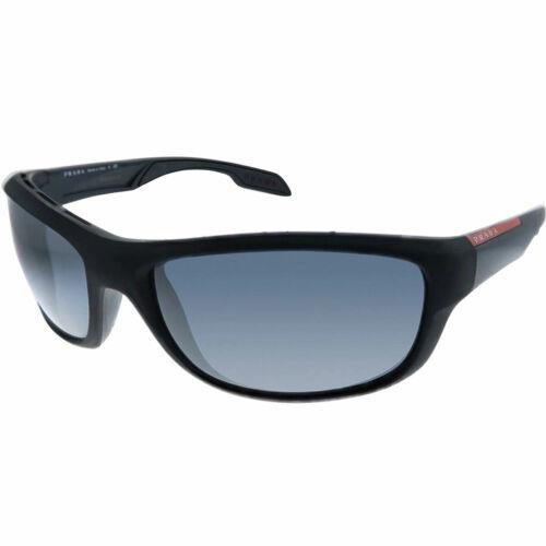 Prada Sport Men`s Sunglasses Linea Rossa Rectangular Grey Frame 13US-1BO5L065