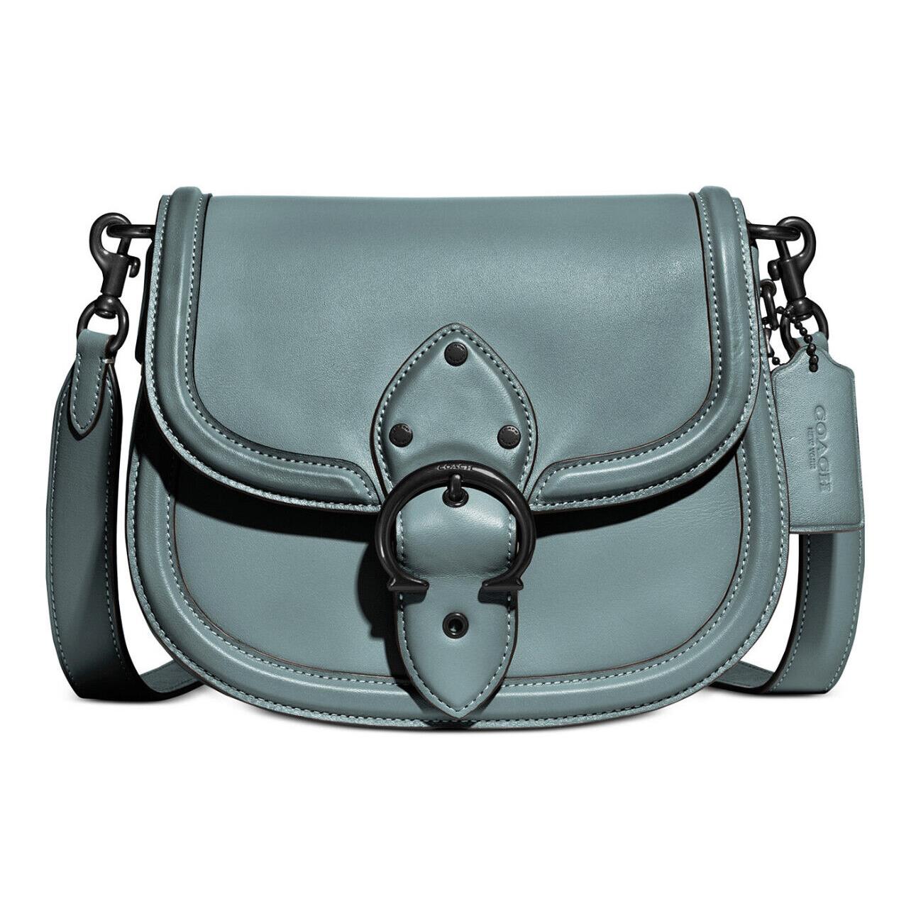 Coach Glovetanned Leather Beat Saddle Bag in Sage