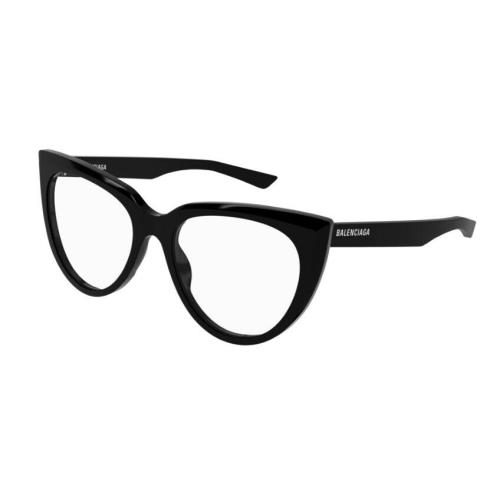 Balenciaga BB0218O 001 Black Full-rim Cat-eye Women`s Eyeglasses