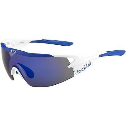 Bolle Aeromax Sunglasses Matte White/blue Blue