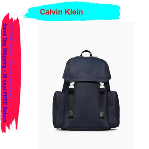 Calvin Klein Nylon Large Flap Backpack Sky Captain