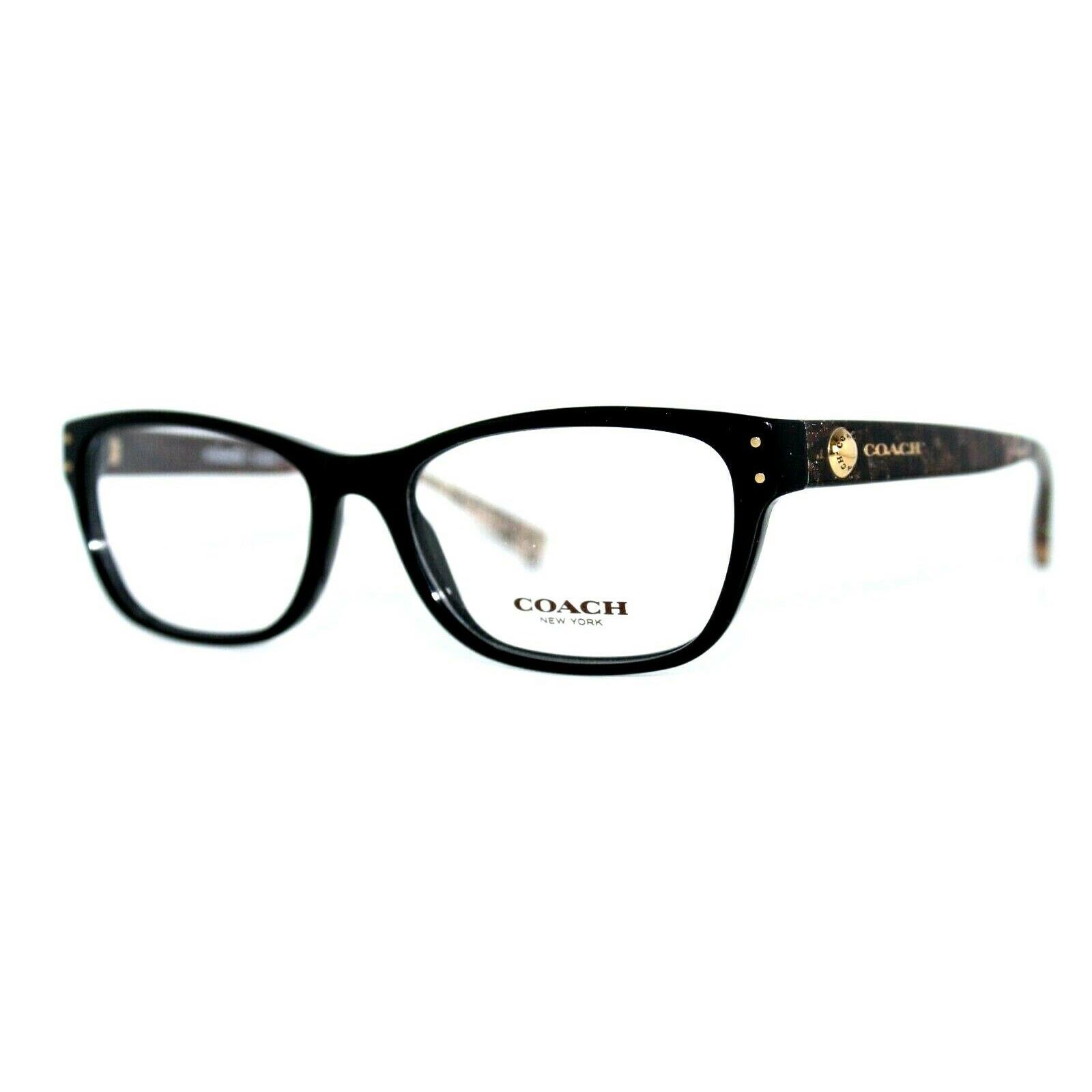Coach HC 6082 5353 Black Wild Beast Eyeglasses Frames 53-17-135MM