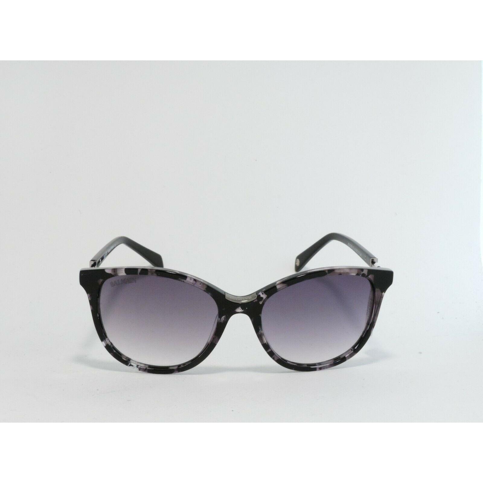 Balmain BL2102B Square Cat Eye Acetate Sunglasses Black 55-17-140