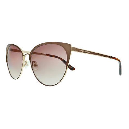 Juicy Couture JU 612/G/S HA 04IN Matte Brown Rectangle Sunglasses
