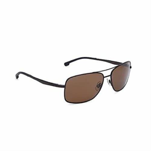 Carrera Men`s 8040/S Rectangular Sunglasses Brown/polarized Bronze 60mm 15mm
