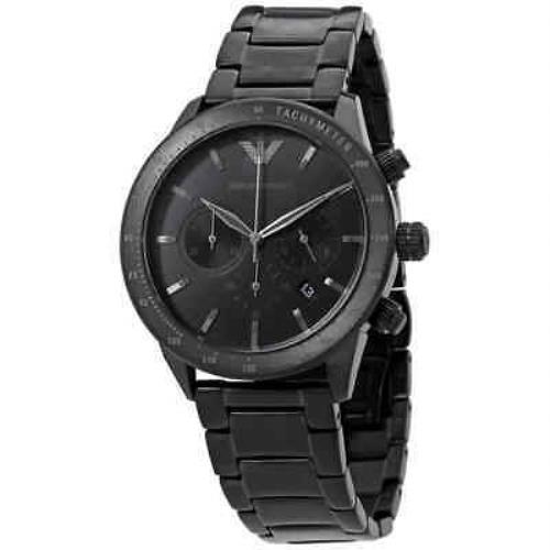 Emporio Armani Mario Chronograph Quartz Black Dial Men`s Watch AR11242