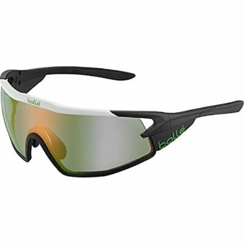 Bolle Boll 12630 B-rock Pro Sport Sunglasses White Matte - Phantom Clear Green
