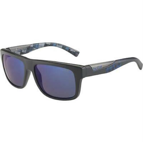 Bolle Clint Sunglasses Matte Grey/blue Plaid GB10