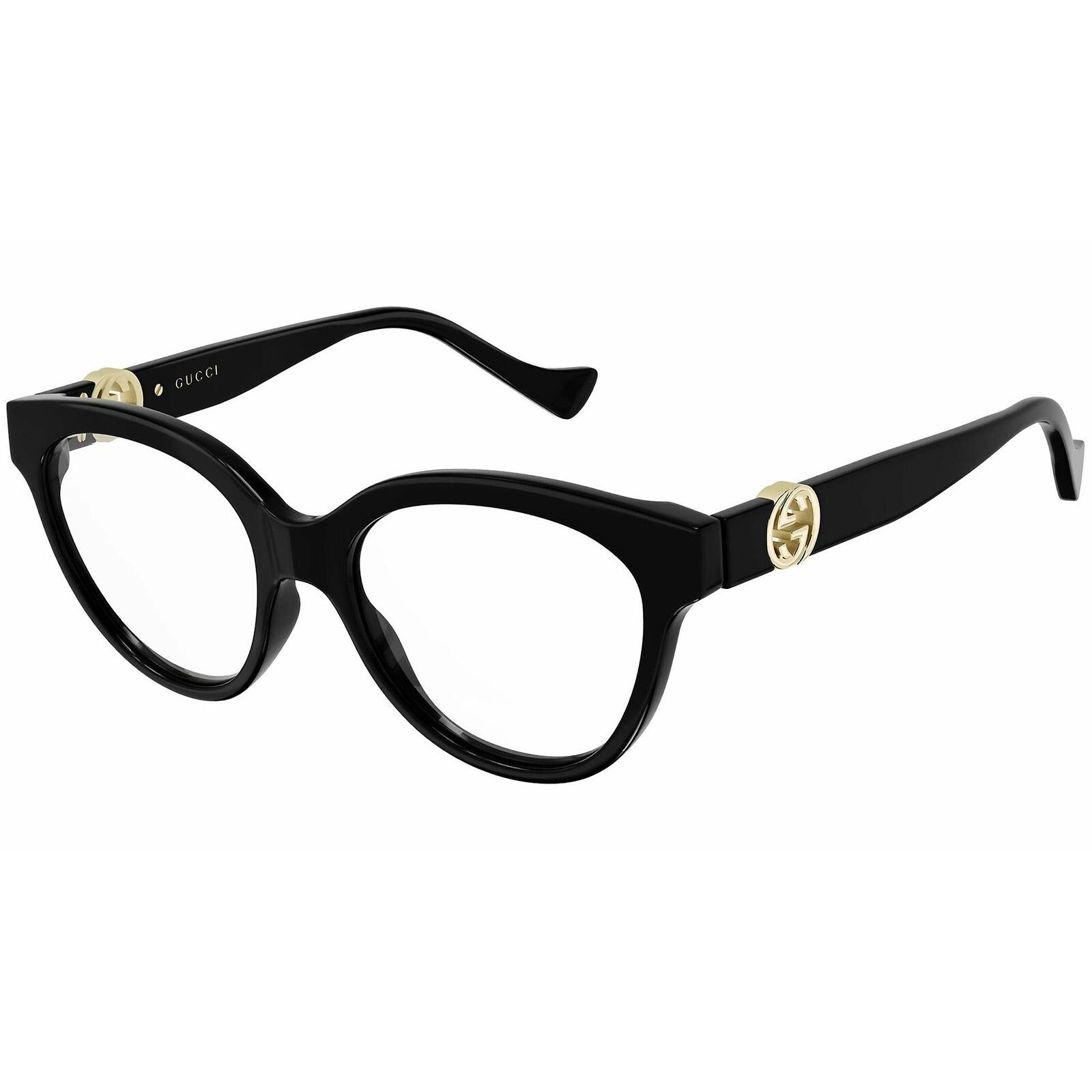 Gucci Cat Eye Eyeglasses Gg1024o 004 Shiny Black Frame Full Rim Designer Glam 889652311661