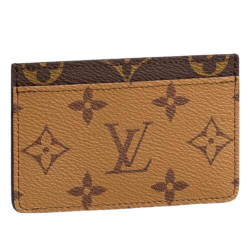 Louis Vuitton Brown Monogram Reverse Canvas Cardholder Card Case Wallet