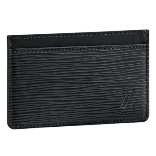 Louis Vuitton Black Epi Leather Card Holder Card Case Wallet