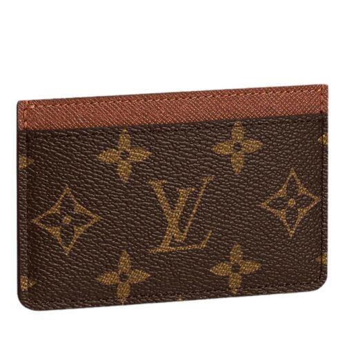 Louis Vuitton Brown Monogram Cardholder Card Holder Wallet Card Case