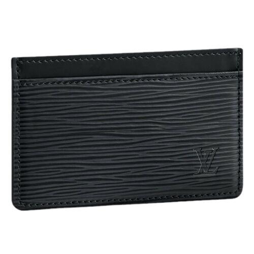 Louis Vuitton Men`s Black Epi Leather Card Holder Card Case Wallet