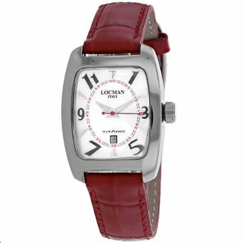 Locman Women`s Titanio Mother of Pearl Dial Watch - 483MOPB-RDLE