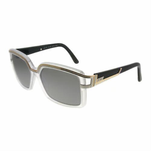 Cazal 8033 002SG Crystal Gold Plastic Fashion Sunglasses Silver Mirror Lens