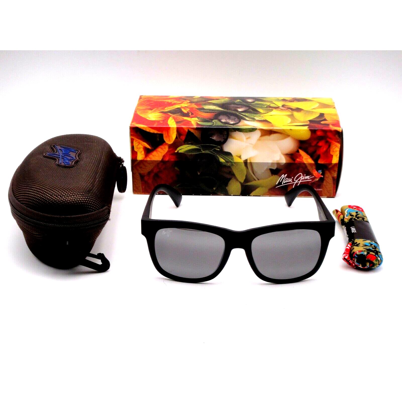 Maui Jim Snapback 730-2M Sunglasses Black Frame/neutral Grey Polarized Lens