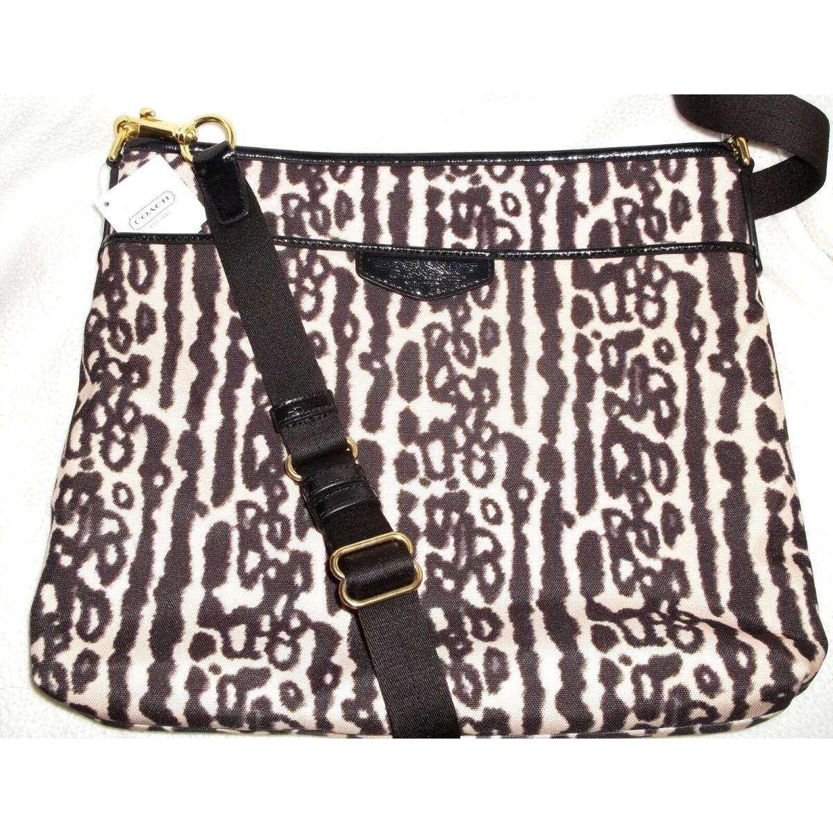 coach file crossbody with leopard print