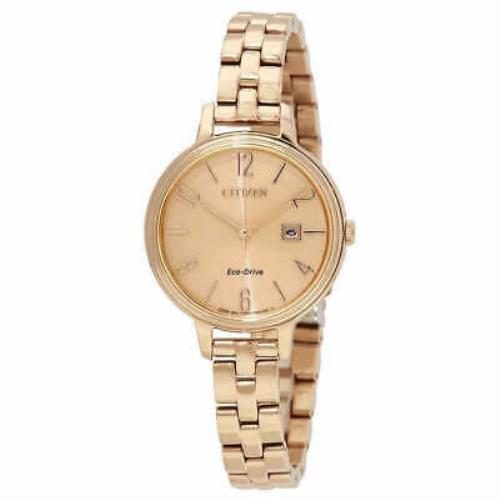 Citizen EW2443-55X Chandler 31MM Women`s Rose Gold-tone Stainless Steel Watch