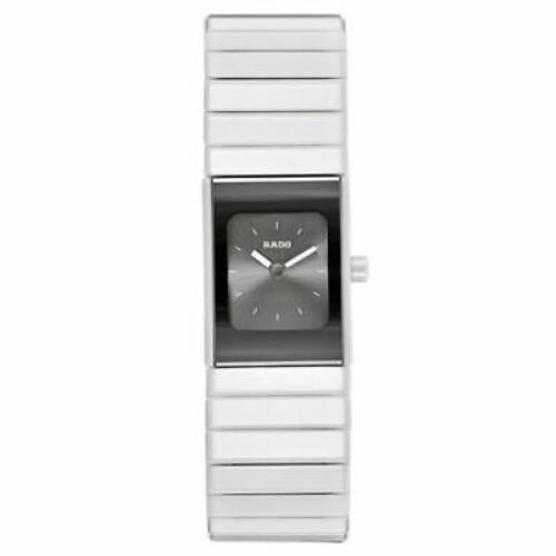 Rado Women`s R21588102 Ceramica 19.4mm Silver Dial Ceramic Wristwatch