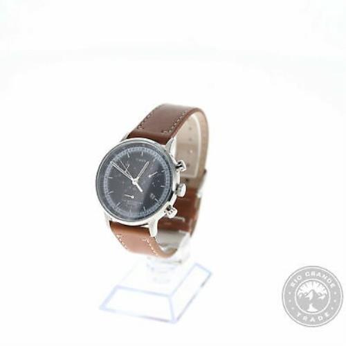 Timex Waterbury Classic Chrono Quartz Watch TW2V30800VQ Brown Leather Strap