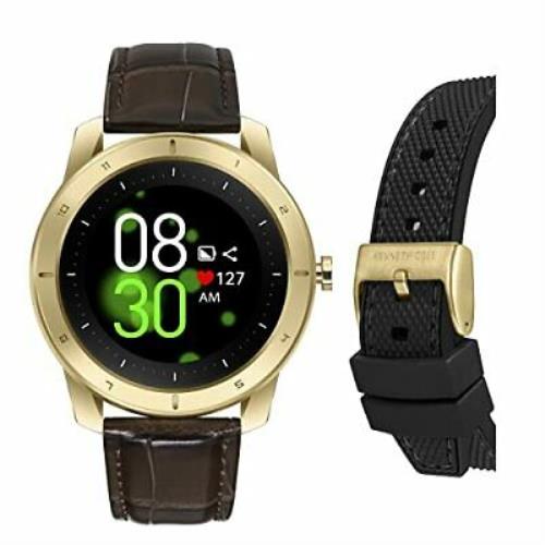 Kenneth Cole York Wellness Watch Smartwatch Gift Set Gold Tone Case