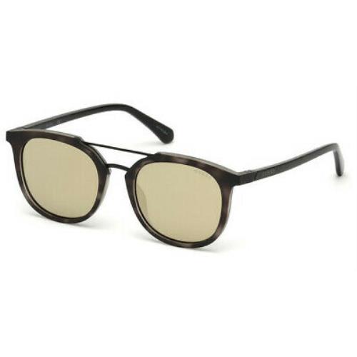 Guess Tortoise 6915-5220G Grey Brown Mirror Sunglasses