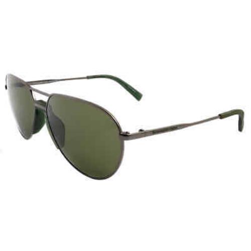 Zegna Green Aviator Men`s Sunglasses EZ0096 08N EZ0096 08N
