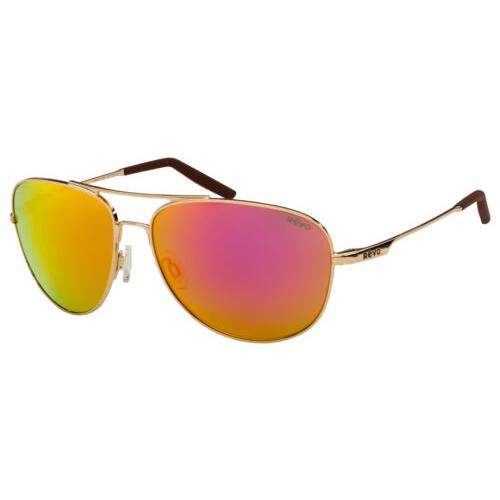 Revo Men`s RE3087-04-SP Fashion 61mm Gold Sunglasses