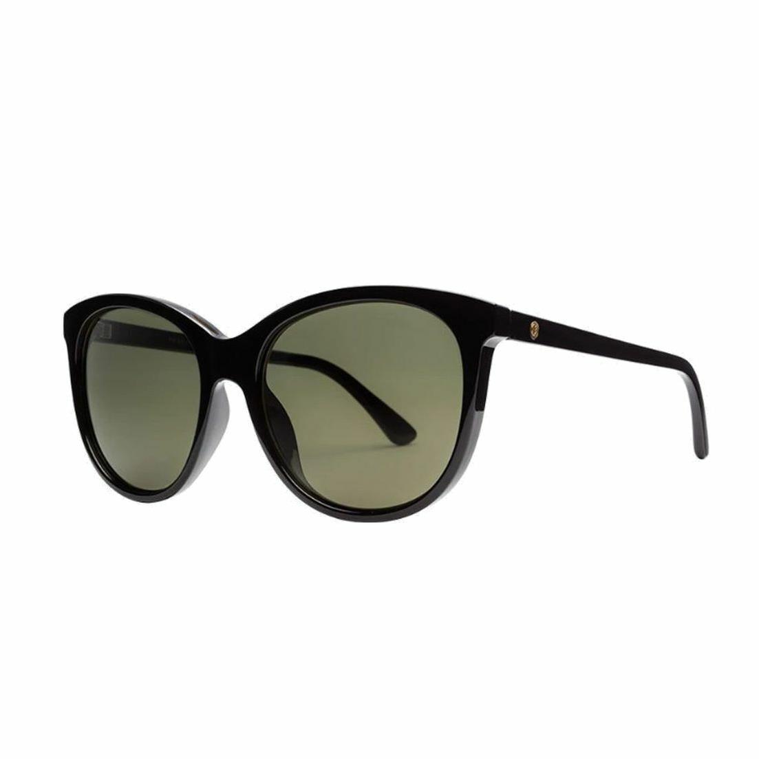 Electric Palm Women`s Sunglasses Gloss Black with Grey Lens