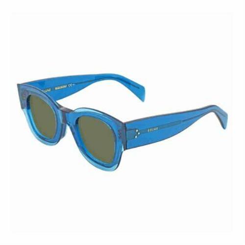 Celine Zoe Sunglasses Ladies Petrol Blue Crystal Sunglasses CL 41446/S MR8 QT