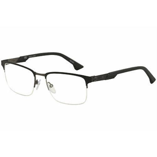 Police Eyeglasses Storm-1 VPL481 VPL/481 0H38 Black Half Rim Optical Frame 53mm